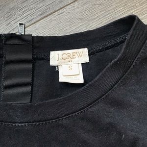 J. Crew Tops - Jcrew faux leather sleeves tee - size small J. Crew Tops - Jcrew faux leather sleeves tee - size small
